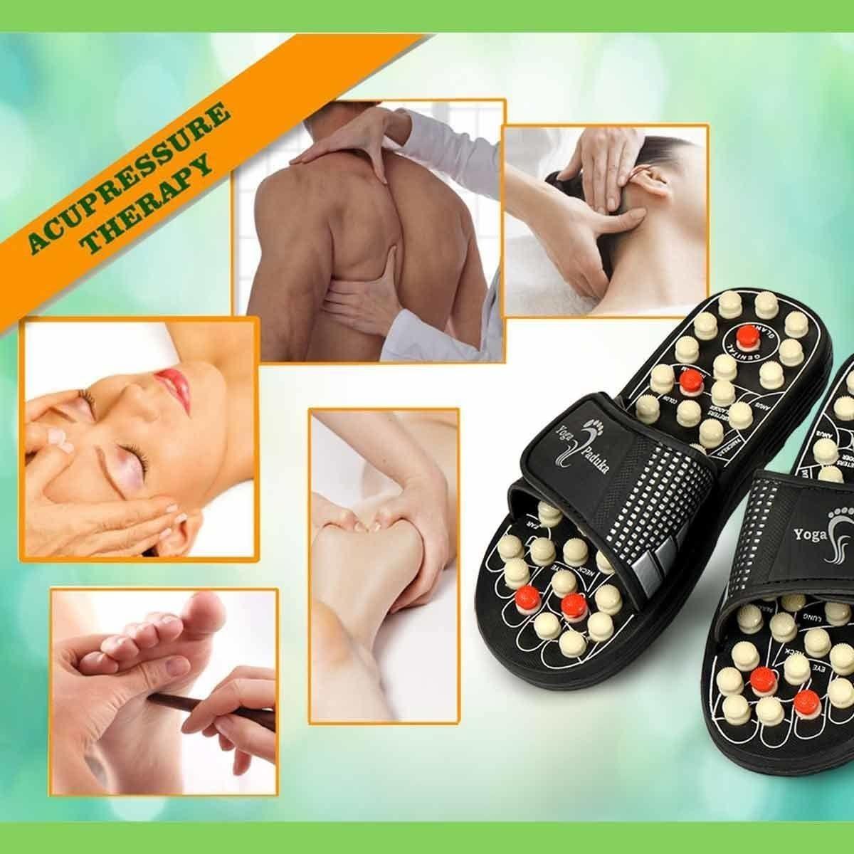 Fluxy™ Grounding Acupressure Paduka Slippers. Magnetic Therapy slippers