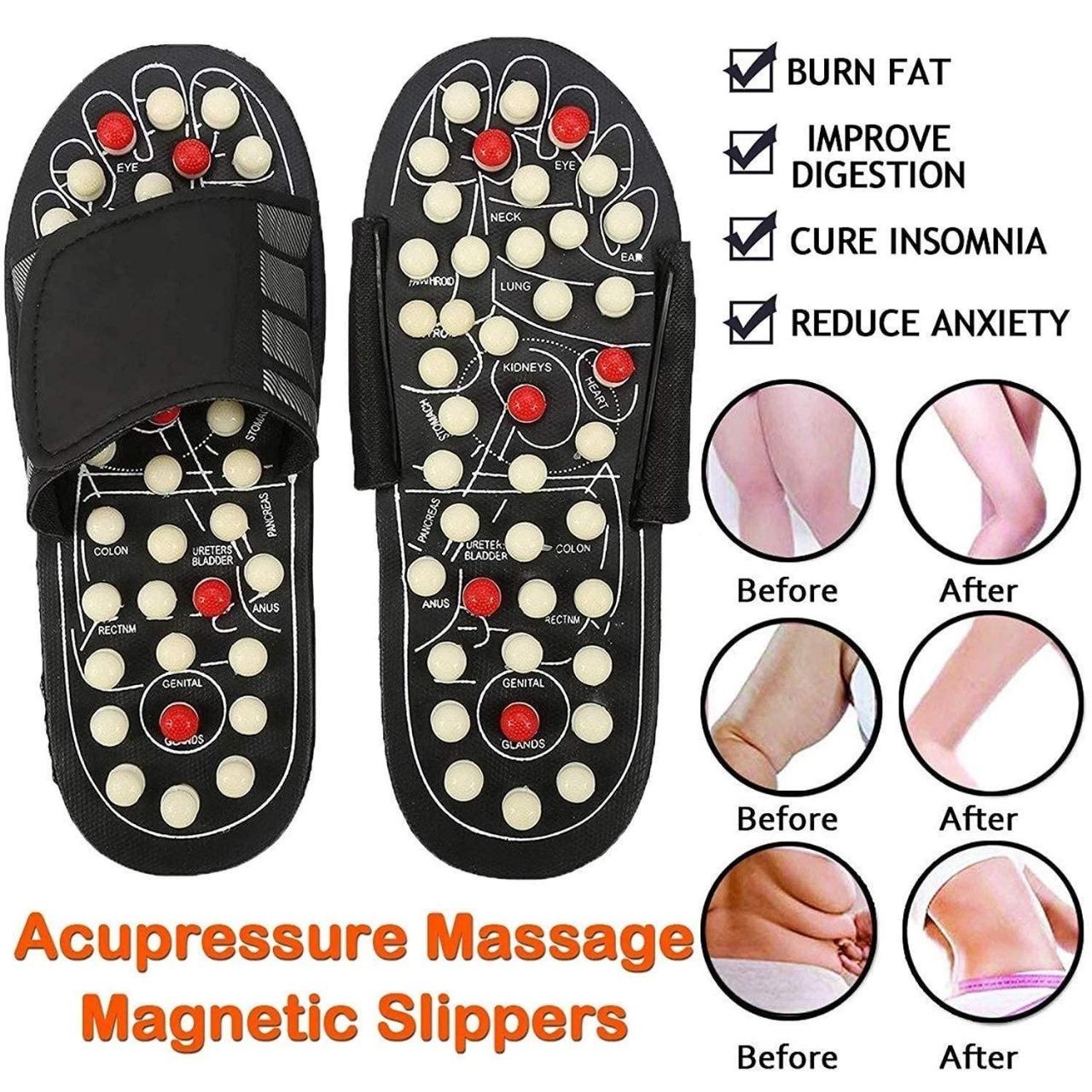 Fluxy™ Grounding Acupressure Paduka Slippers. Magnetic Therapy slippers