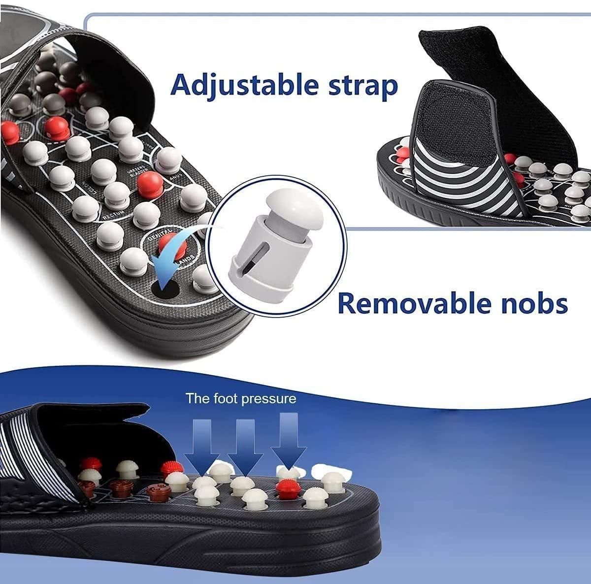 Fluxy™ Grounding Acupressure Paduka Slippers. Magnetic Therapy slippers