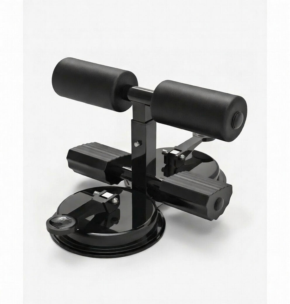 Fluxy™ Core-Station | Portable Sit-Up Bar for Floor – Strong Suction Home Gym Equipment for Abs Workout, Tummy Trimmer & Core Training